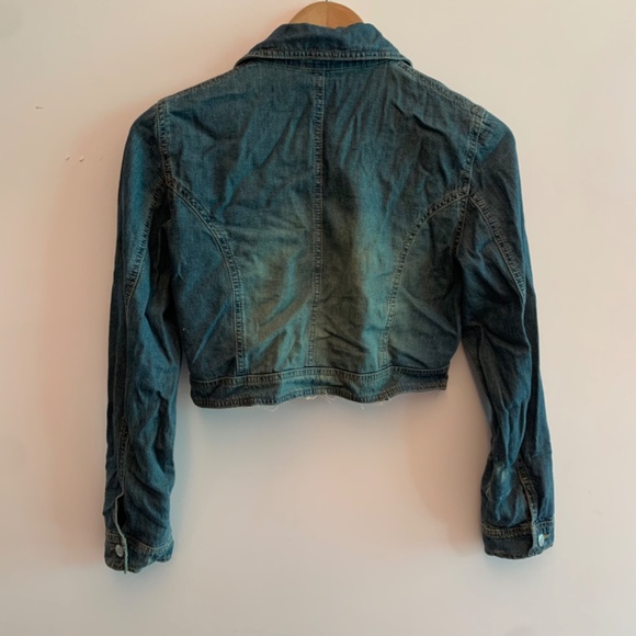 Cropped denim jacket - Picture 7 of 8
